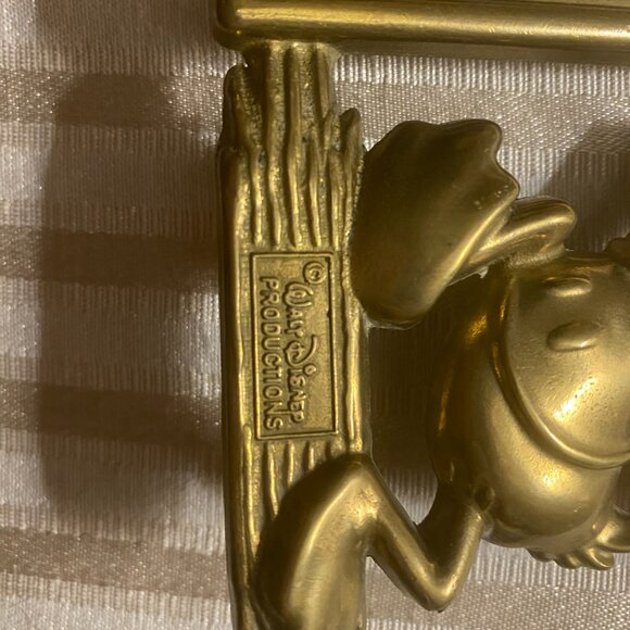 DISNEY DONALD DUCK BRASS STANDING PICTURE FRAME VINTAGE DISNEY PRODUCTIONS - Picture 5 of 5